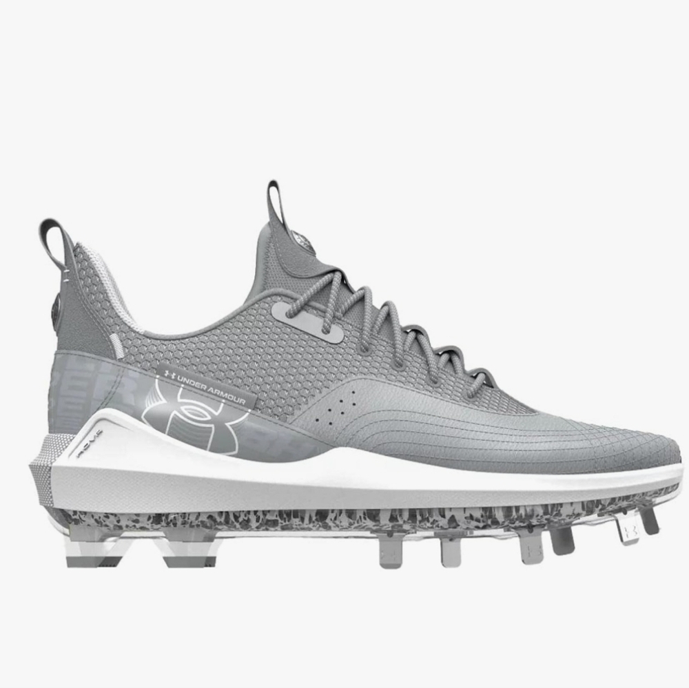Under Armour Harper 7 Low Metal Baseball Cleats Gray Size 11.5